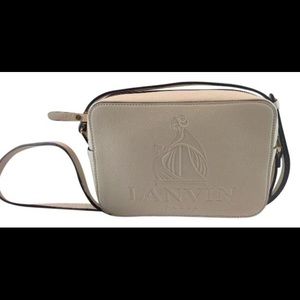 Lanvin nomad camera disco crass body bag in ivory